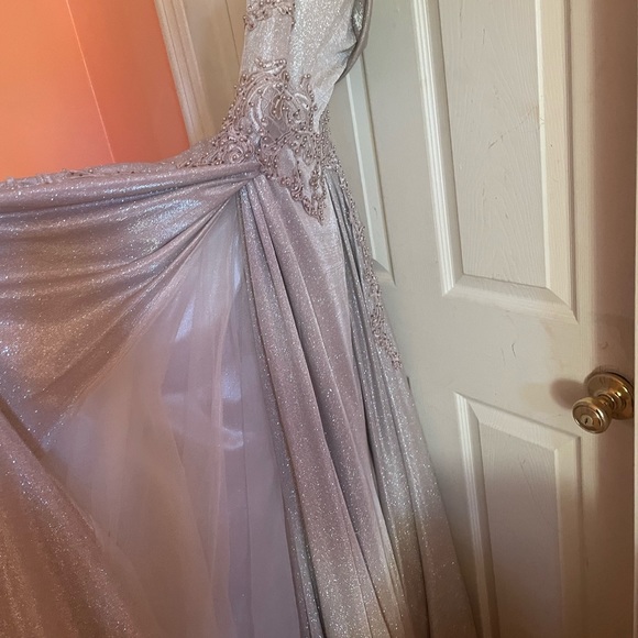 Beautiful Stunning Blush Dress with Attached Train!
